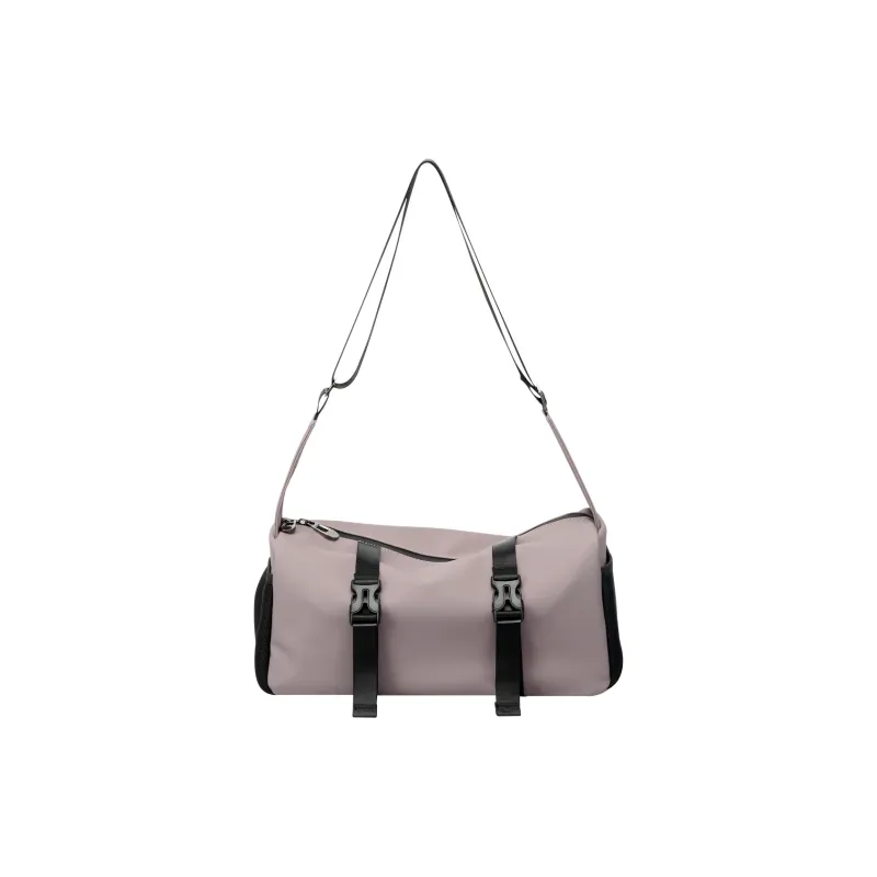 BOPAI Fabric Shoulder Bag Tofu Bag Crossbody Bag Regular Unisex Sandstone Gray/Ideal White/Black-11