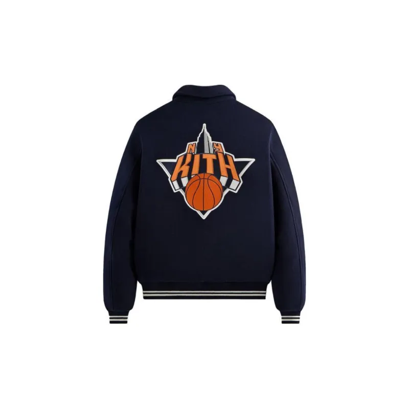 KITH X New York Knicks Empire Wool Coaches Jacket-1