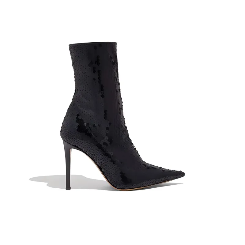 Alexandre Vauthier 100mm Sequin embellished Boots Women's-1