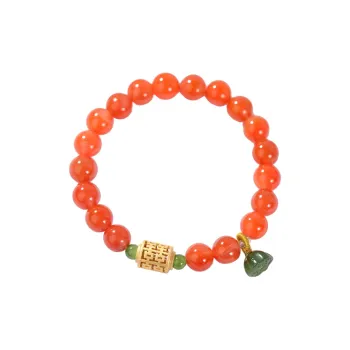 S&A Southern Red Agate Bracelets Women's