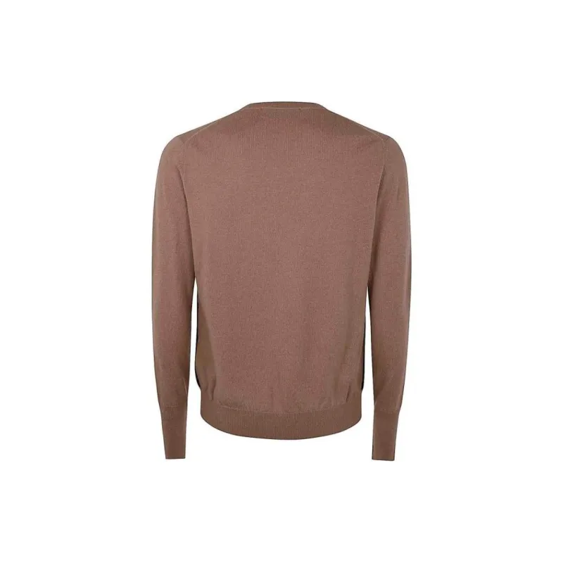 BALLANTYNE Diamond pattern V neck Sweater-1