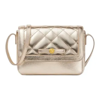 VERSACE Gianni Lambskin Shoulder Bag Crossbody Bag Kids' Gold