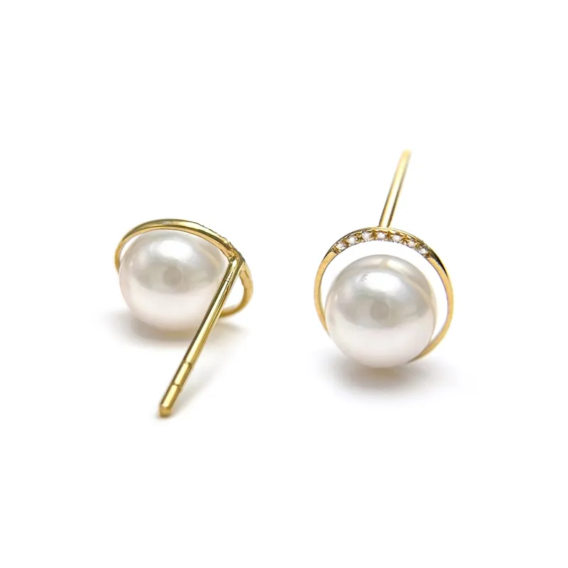 PEARL QUEEN Saltwater Pearl Stud Earrings Women's-3