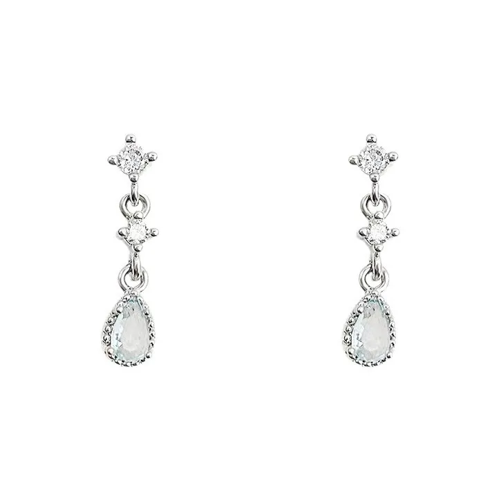May10th S925 Silver Stud Stud Earrings Women's-0