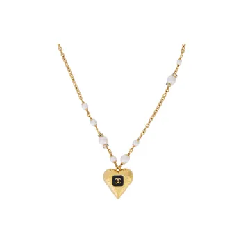 CHANEL Metal Necklaces Women's Gold