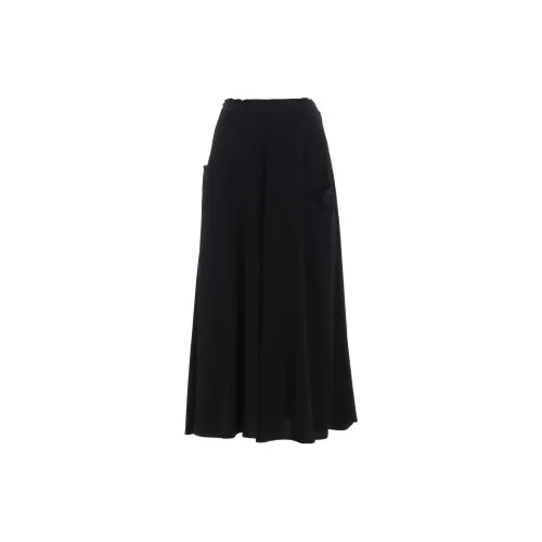 Yohji Yamamoto Flowy A Line Skirt 'Black'