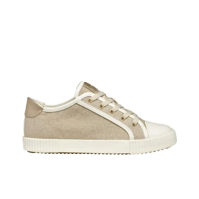 GEOX Blomiee Low-Top Skateboard Shoes Women's Beige-1