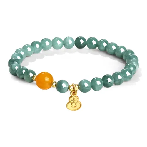 Emerald Bean Type Jadeite Bracelets Women's