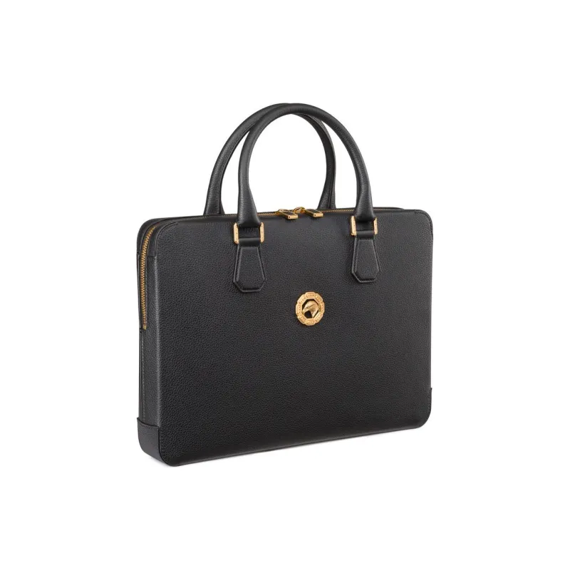 STEFANO RICCI Cow Leather Handbags Briefcases Men's Black-1
