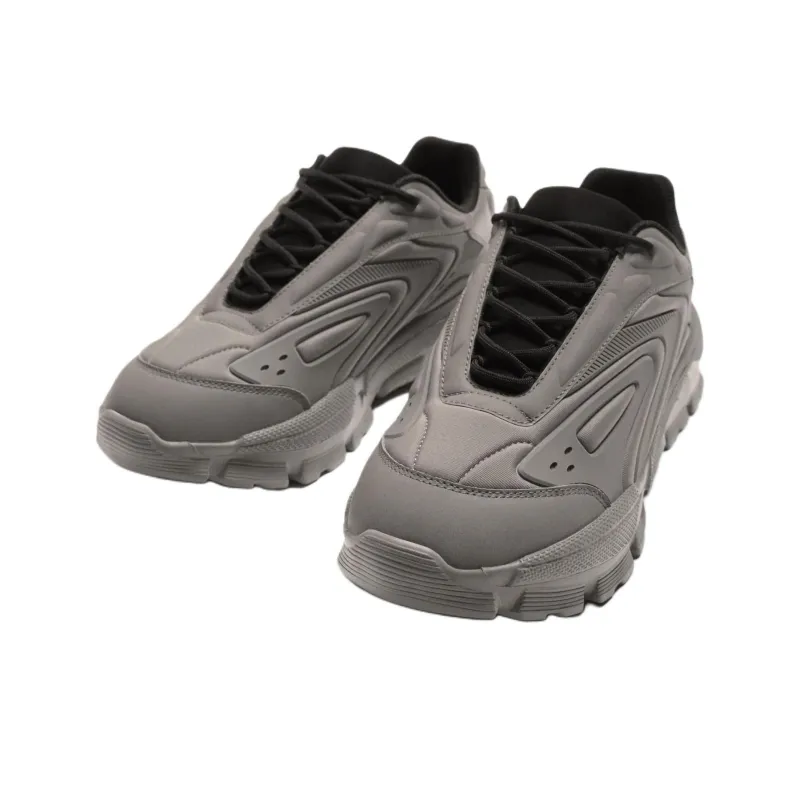 ZARA Abrasion Resistant Low Top Chunky Sneakers Men's Light Gray-2