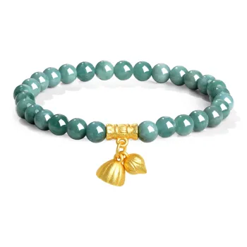 Emerald Bean Type Jadeite Bracelets Women's