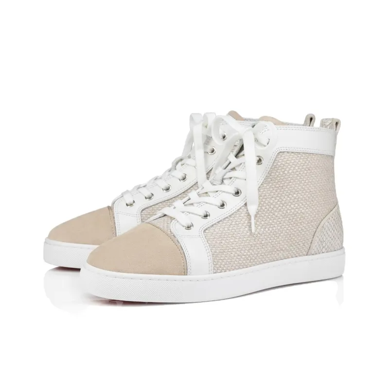 CL Louis High Top Skateboard Shoes Men's Light Brown-3