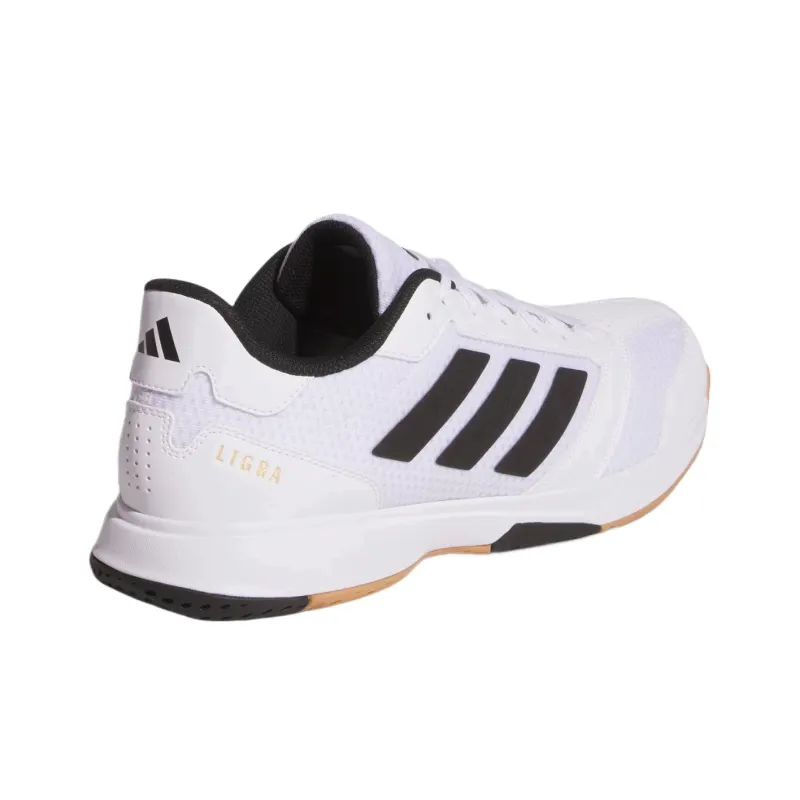 Adidas Ligra 8 Breathable Low Top Casual Shoes Men's White Black-3
