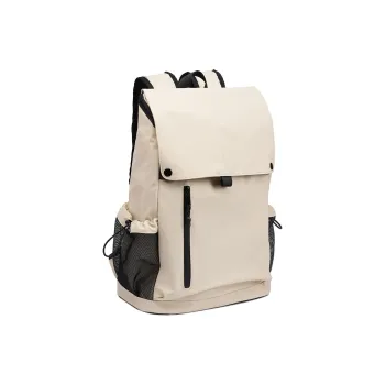 GELANDAI Oxford/Membrana Dermalis Backpack Unisex Ecru Black/Green/Orange