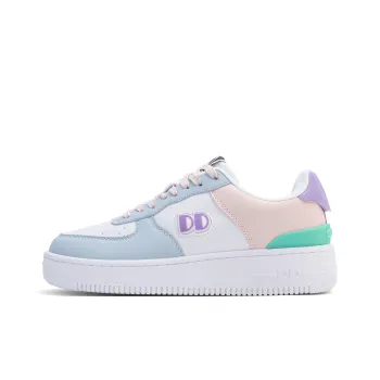 GLO BULL Air Force 1 Anti Slip Wear Resistant Breathable Height Increasing Low Top Skateboard Shoes Women's White Pink