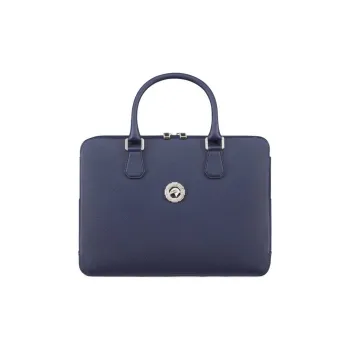STEFANO RICCI Calfskin Briefcases Men's Blue