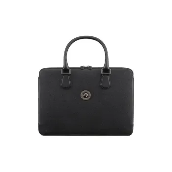 STEFANO RICCI Calfskin Briefcases Men's Black