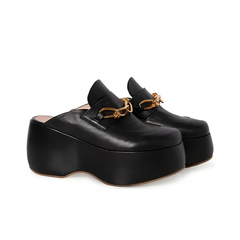ROSETTA GETTY Platform Clog Loafers-2