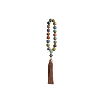 Moonstone Edge Lacquer Bead Chain Unisex