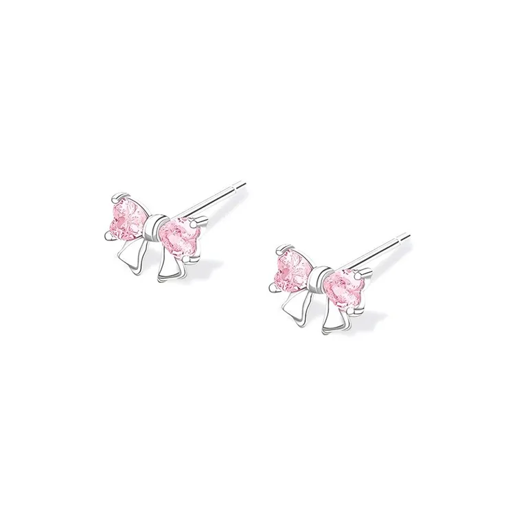 JOLLY NOTE Sterling Silver Stud Earrings Women's Good Luck-4