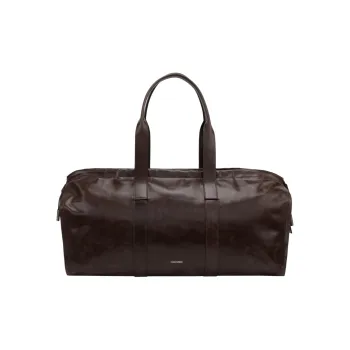 CALVIN KLEIN Cow Leather Handbag Tubas Women's Cocoa Brown