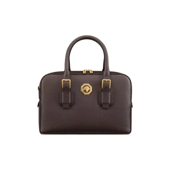 STEFANO RICCI Calfskin Briefcases Men's Russet