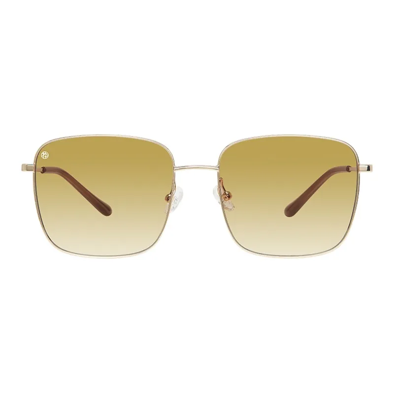 MUJOSH To The Series Of Things Plate Frame Β Titanium Square Sun Protection Sunglasses With Small Face Frame Unisex-5