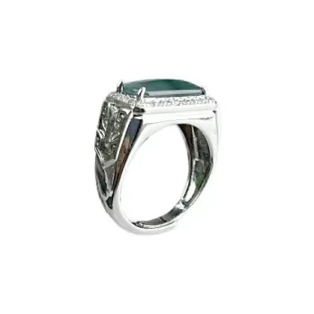 WENFUGE Bean Type Jadeite Rings Unisex