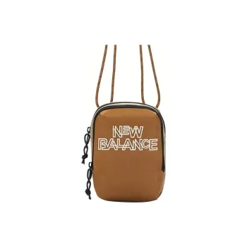 New Balance Canvas Canvas Bag With Cell Phone Pouch Shoulder Bag Crossbody Bag Regular Unisex Caramel