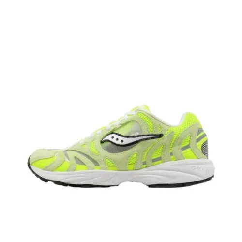 Saucony Grid Azura 2000 Anti Slip Wear Resistant Low Top Running Shoes Men's Yellow