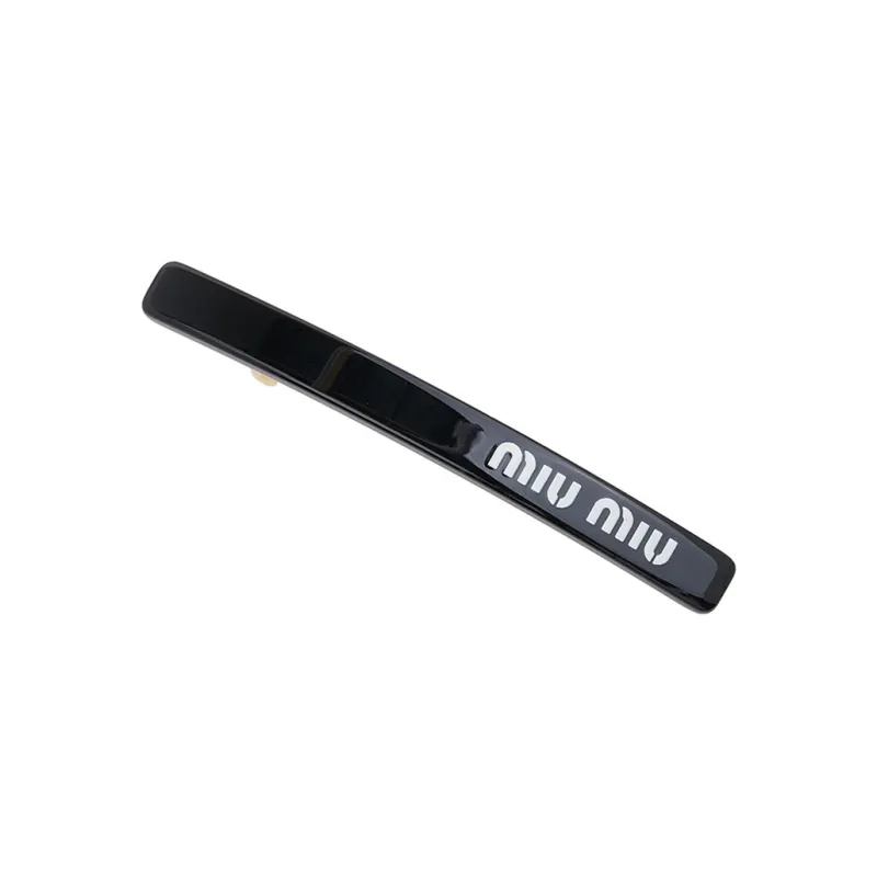 MIU MIU Plexiglass Hair Clips Women's Black-2