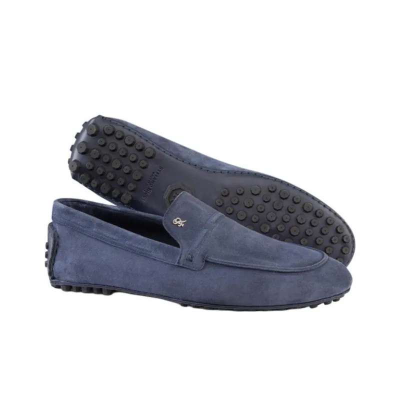 STEFANO RICCI Beanie Shoes Men's Blue-4