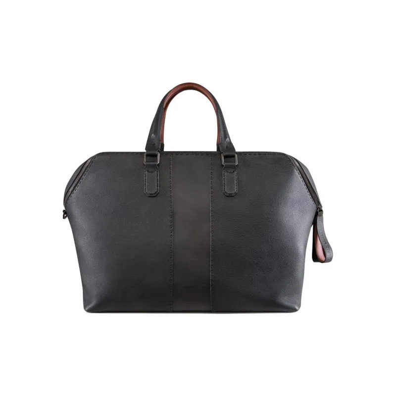 STEFANO RICCI Calfskin Portable Travel Bag Men's Black-3