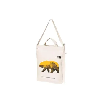 THE NORTH FACE Organic Cotton One Shoulder Handbags Regular Unisex Natural & Bear Print
