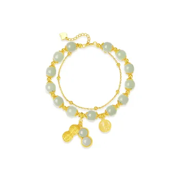 IS YOU Hetian Jade Bracelets Pale Greenish White Jade Women's
