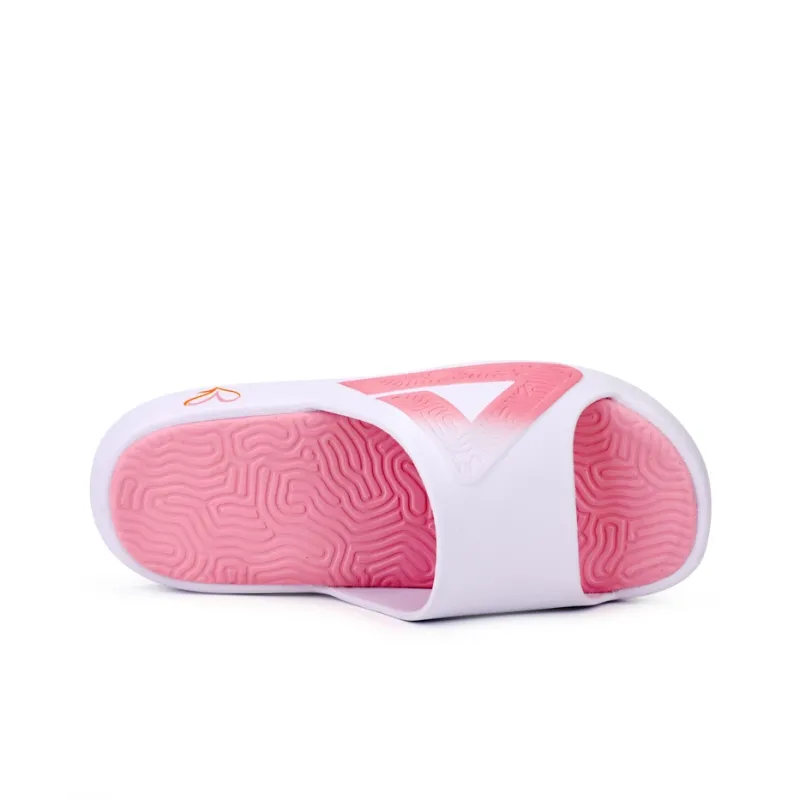 PEAK State Pole Slip Resistant Odor Resistant Slide Slippers Men's White Pink-5