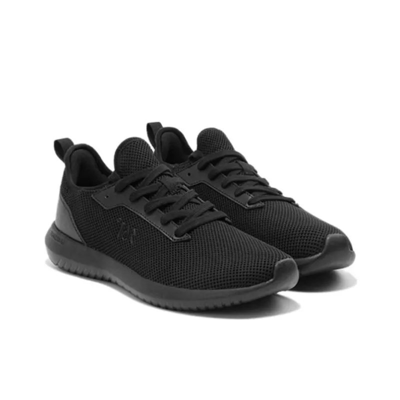 361° Cushioned Slip Resistant Breathable Low Top Casual Shoes Men's Black Gray-3