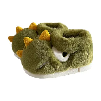 SHIGUDE Cotton Slippers Unisex Grass Green