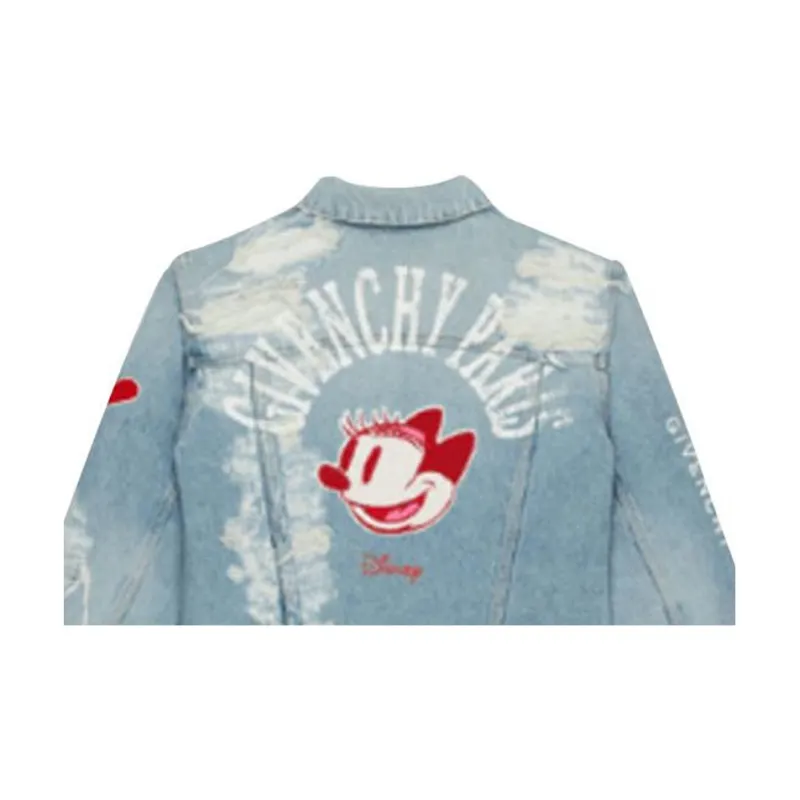 Disney X Givenchy Denim Jackets Men Light Blue-1