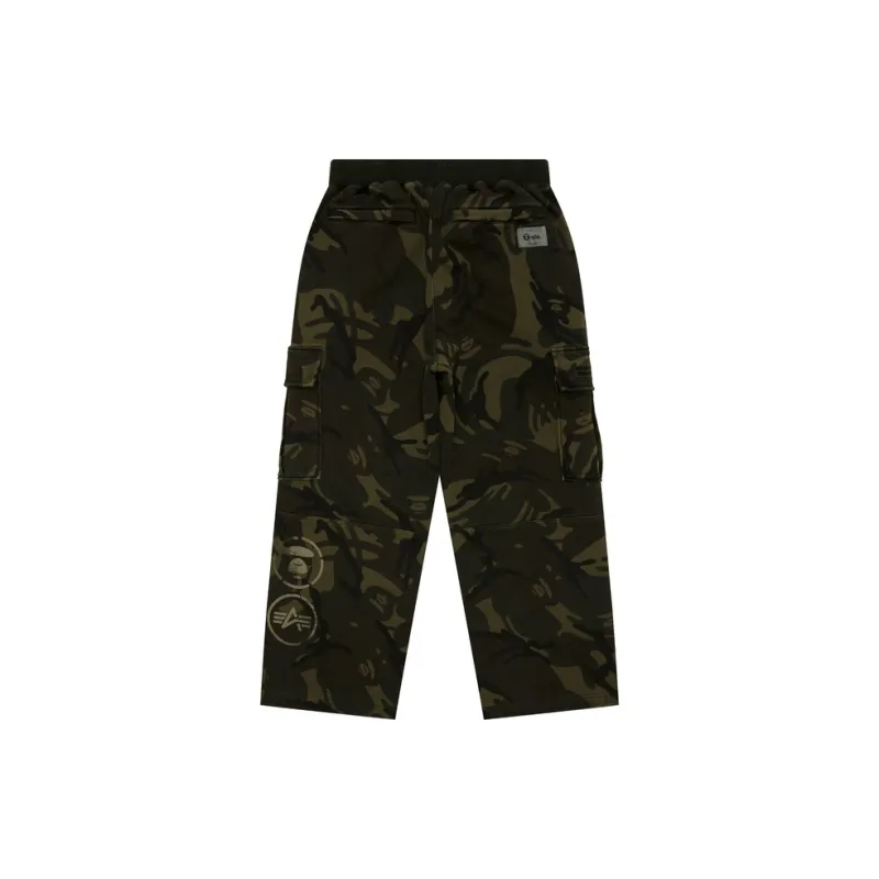 Aape x ALPHA INDUSTRIES FW24 Cargo Pants Men's Green-1