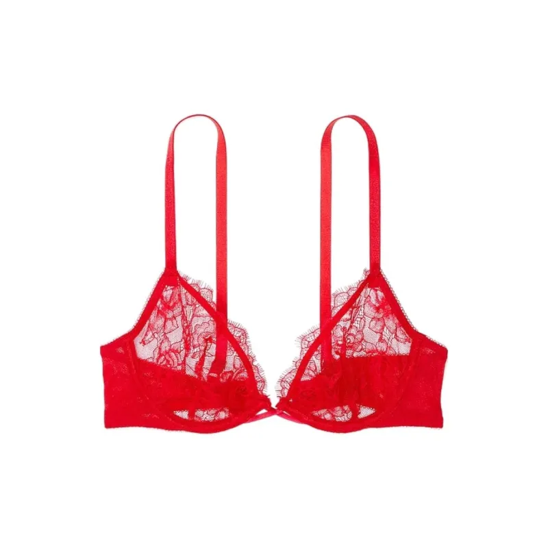 Victoria's Secret 24 Big Show Collection VERY SEXY Bra Women's Red-0