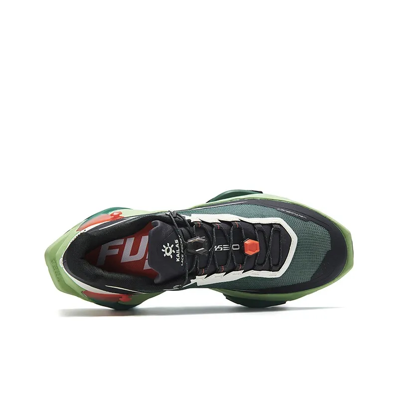 KAILAS FUGA DU Slip Resistant Support Lightweight Low Top Trail Running Shoes Men's Green-2