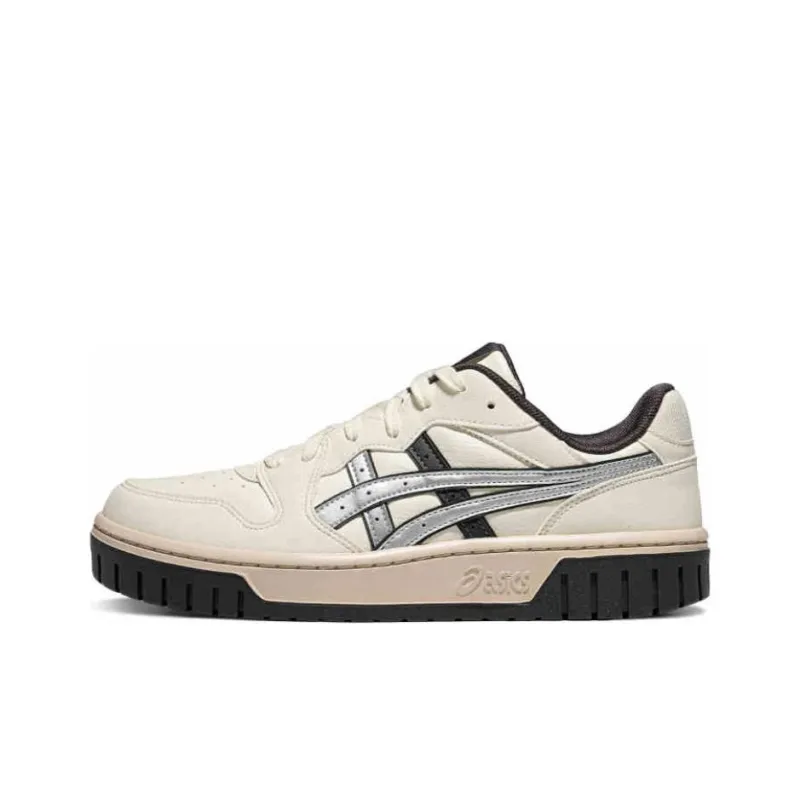 Asics Court Mz 2.0 Cushioning Wear Resistant Low Top Skateboard Shoes Unisex Beige-0