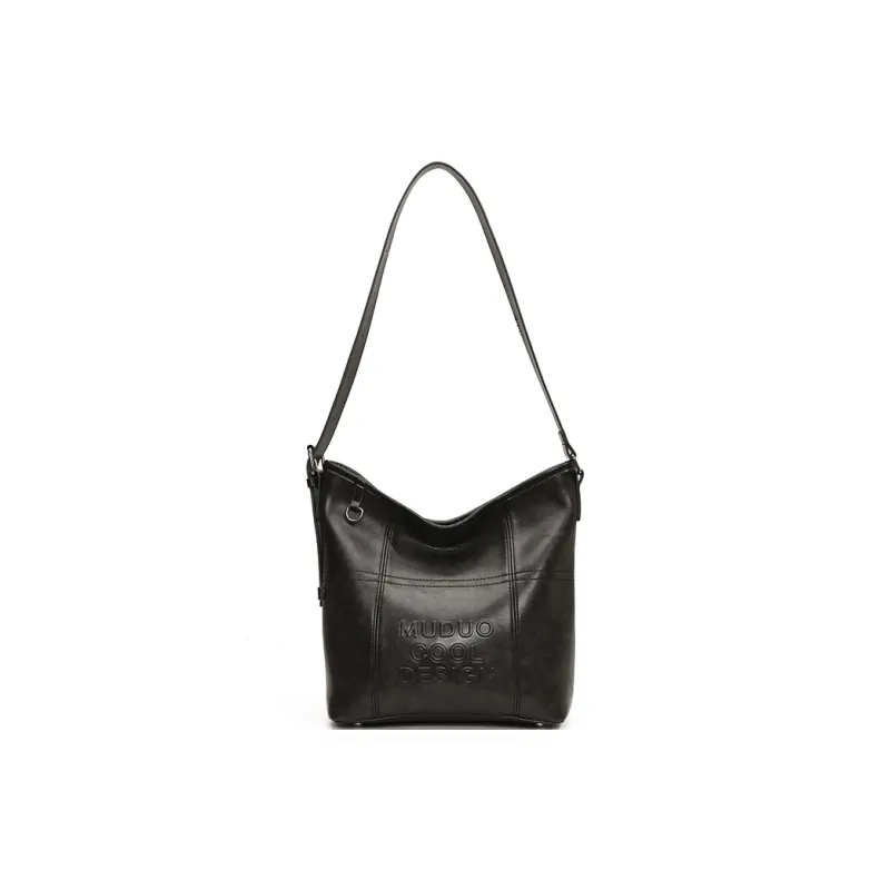 LUVISTRUE Pu Shoulder Bag Tote Crossbody Bag Medium Size Women's Coffee/White Red/Black-16