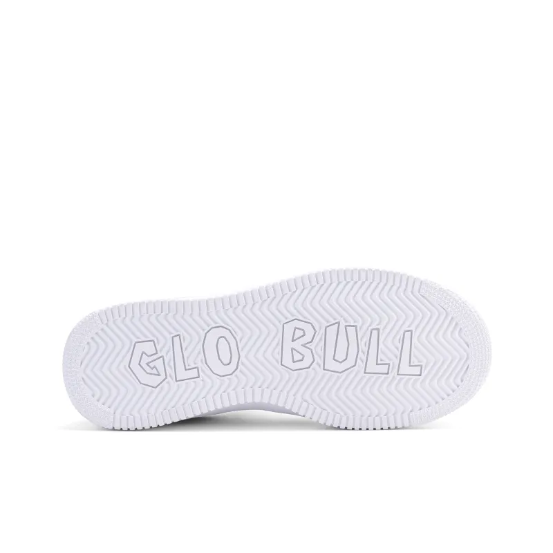 GLO BULL Height Increasing Wear Resistant Breathable Slip Resistant Low Top Skateboard Shoes Women's White Blue Pink-5