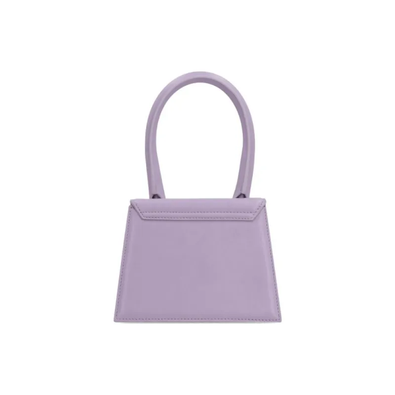 Jacquemus Cow Leather Crossbody Handbags Women's Lilac-3