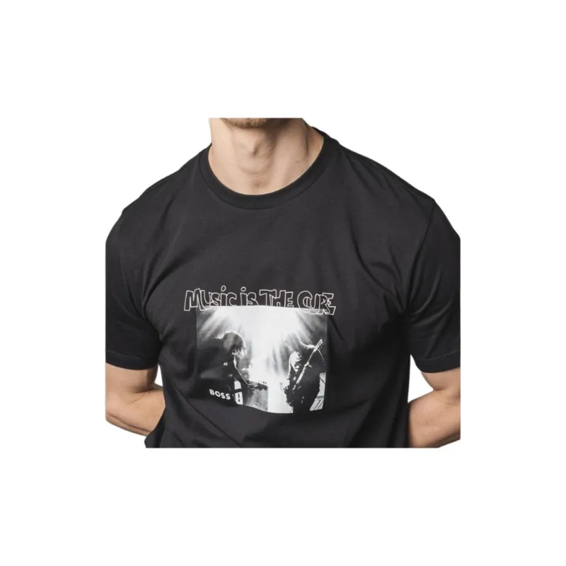 HUGO BOSS T Shirts Men Black-4