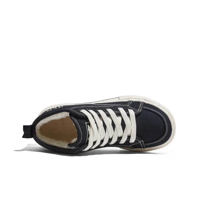 RENBEN Durable Warm High-Top Canvas Shoes Women's-3