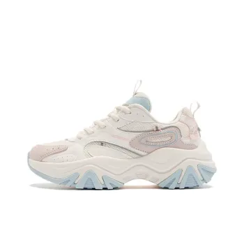 QIAODAN Hard Candy Shoes Cushioning Anti Slip And Wear Resistant Low Top Casual Shoes Women's White Blue