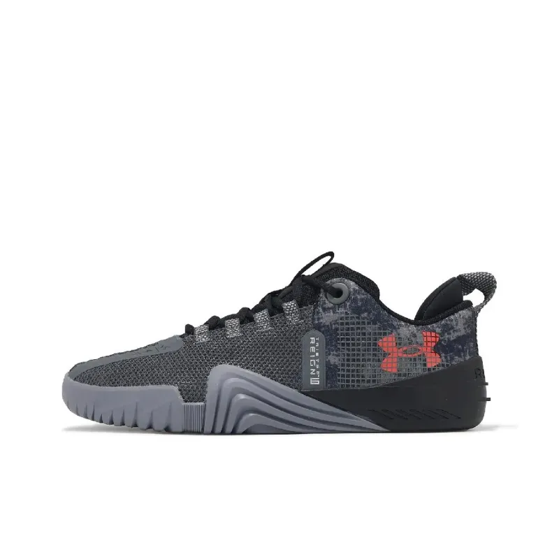 Under Armour Tribase Slip Resistant And Breathable Low Top Training Shoes Men's Gray Black-0